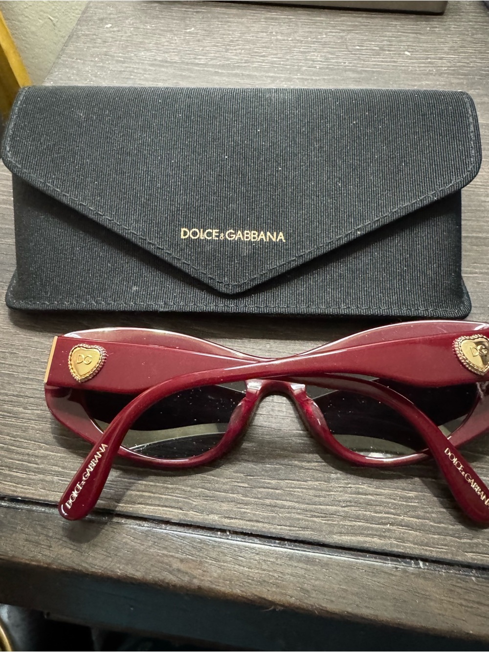 Dolce & Gabbana Women's Deep Red Oval Sunglasses - Picture 3 of 7